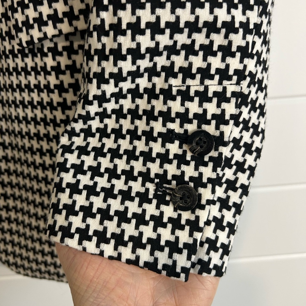 Wildfang Black and White Houndstooth Blazer - Picture 5 of 12